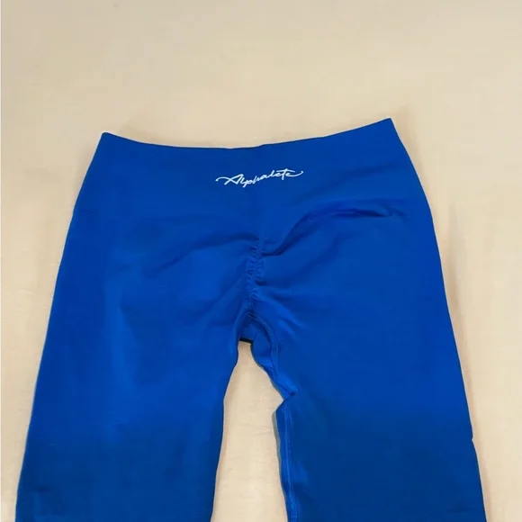 Alphalete Women's Blue Ombre Leggings with Scrunch - Size L - Picture 2 of 6